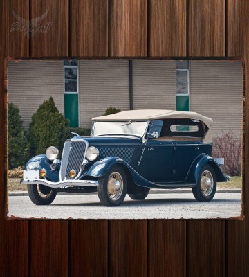 Металлическая табличка Ford V8 Deluxe Phaeton (40-750)